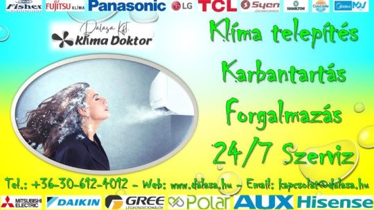 Klíma telepítés - Garanciális 24/7 Szerviz - Ingyenes Tanácsadás