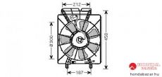 KLÍMAHŰTŐ VENTILÁTOR KOMPLETT, UTÁNGYÁRTOTT ÚJ | Honda
