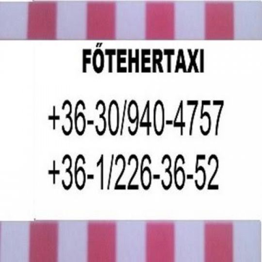 Költöztetés, FŐ-TEHERTAXI, fuvarozás, lomtalanítás