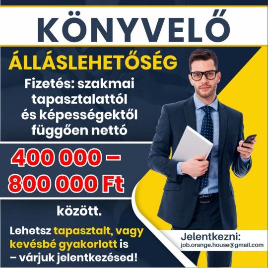 Könyvelő kollégát keresünk - Nyíregyháza