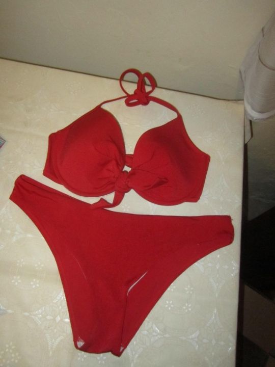 L-es SieLei Mare olasz piros bikini