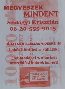 Lakás kiürítést vállalok ! Készpénzért Megveszek mindent !