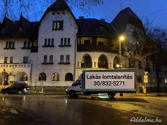 Lakás lomtalanítás bútor elszállítás