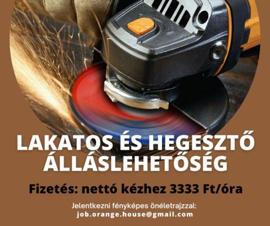 Lakatos munkatársat keresünk! (nettó 3333 Ft/óra)