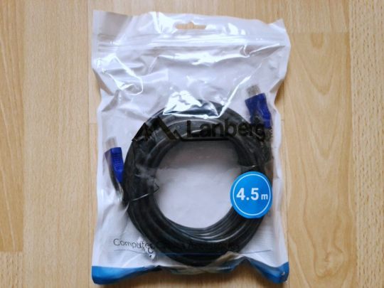 Lanberg HDMI 2.0 4K 60HZ 4.5m kábel