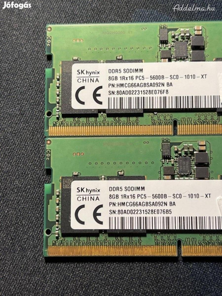 Laptop memória Kit (2x8GB) SKhynix 16GB DDR5 5600MHz SODIMM