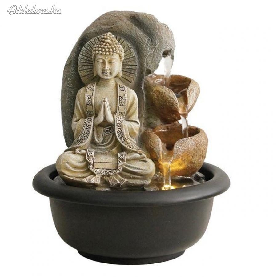 LED Artézi szökőkút és Buddha figura beltéri terekhez Ø16x20cm