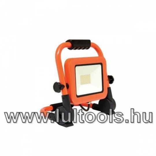 LED fényszóró állvánnval 50W, 4000K, 3500L, IP44, narancs