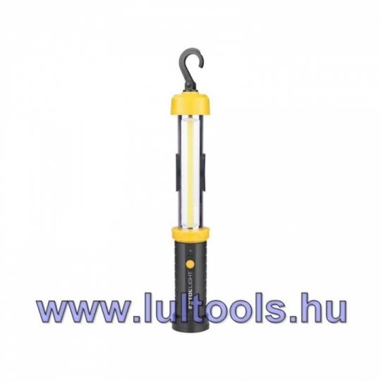 LED munkalámpa, COB LED; 350 Lm, újrat. Li-ion akkus, 2000 mAh