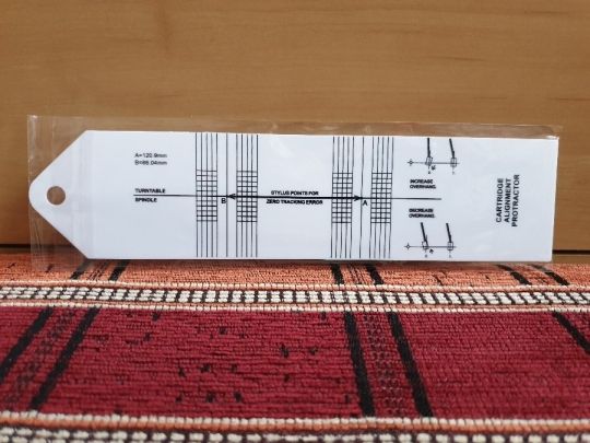 Lemezjátszó hangszedő tű beállító sablon -AKRIL- ÚJ