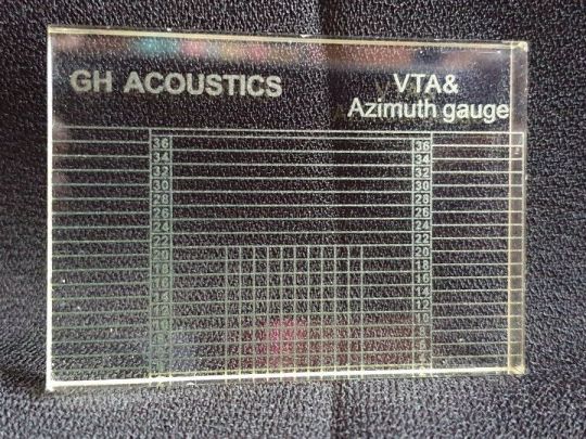 Lemezjátszó hangszedő VTA beállító sablon ÚJ