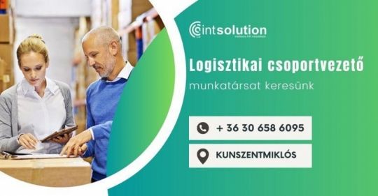 Logisztikai csoportvezető munkatársat keresünk