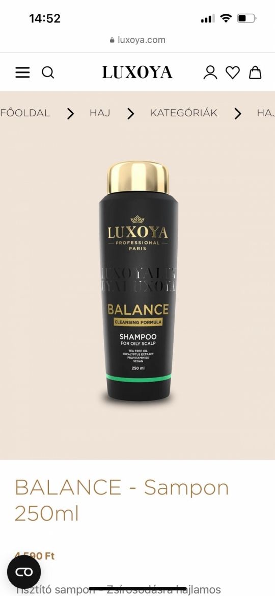 Luxoya sampon,hajmaszk
