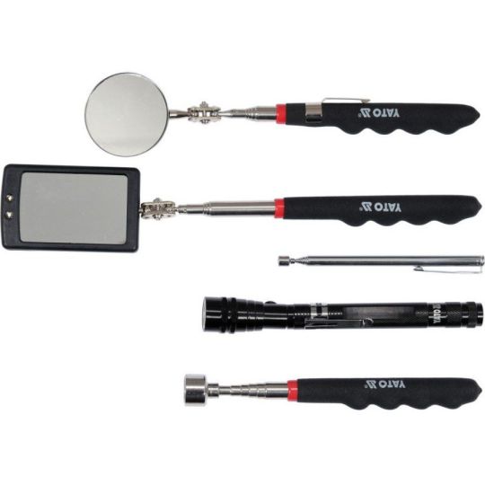 Mágneses felszedő és vizsgálótükör készlet 5 részes Yato