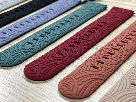 Maori mintás szilikon óraszíj 20mm-es órához