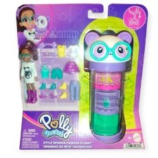 Mattel Polly – Baba Panda Forgószekrény Hengerben