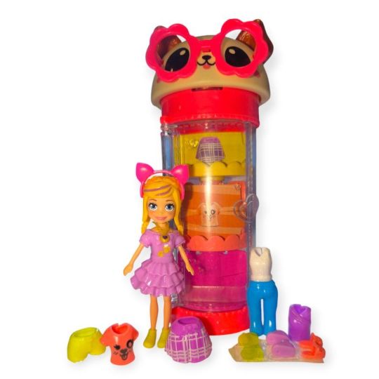 Mattel Polly Pocket – Kutya alakú szekrény játékszett babával