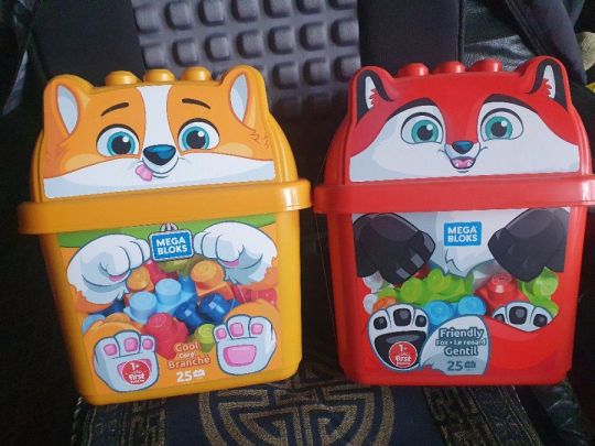Mega Bloks Cool Corgi Branche - Állatos vödrök - Róka -új