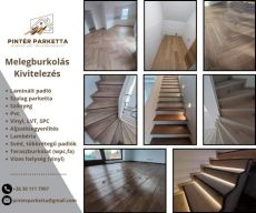 Melegburkolás parkettázás