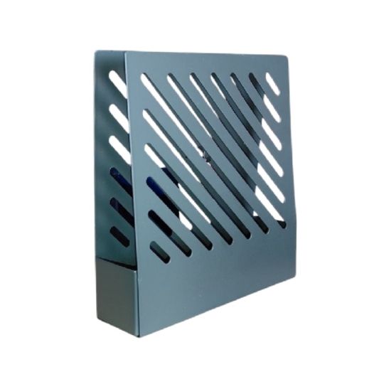 Metal szúnyogriasztó spirál tartó – elegáns szürke csíkokkal