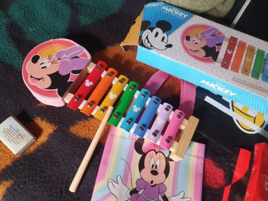 Mickey-Minnie egér csomag - xilofon, táskák
