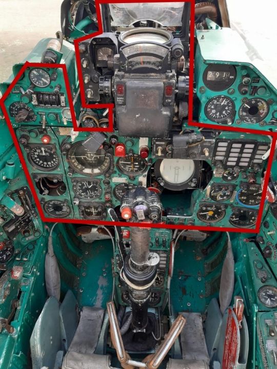 MIG-21 MF vadászgép műszerfal