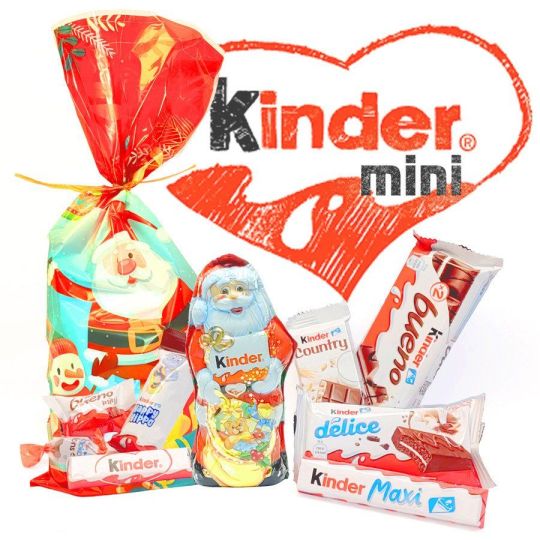 Mikulás csomag, Kinder mini, Télapó ajándékcsomag 229,7g