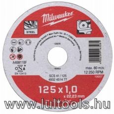 Milwaukee Vágókorong fémhez Wscs41/ 125 x 1 mm,.,...,.,