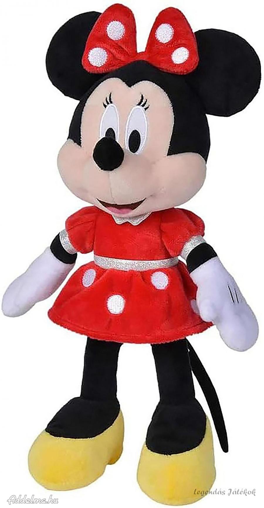 Minnie egér piros pöttyös ruhában 30 cm Disney Simba