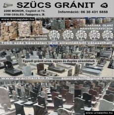 Monoron akciós gránit síremlék