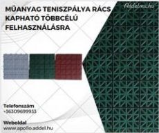 Műanyag rács hajóba,teraszra, teniszpályára