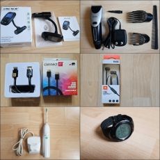 Műszaki: hajvágó borotva fogkefe fülhallgató transzmitter hdmi