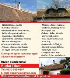 Nádtető készítés javítás Cseréptető trapéz