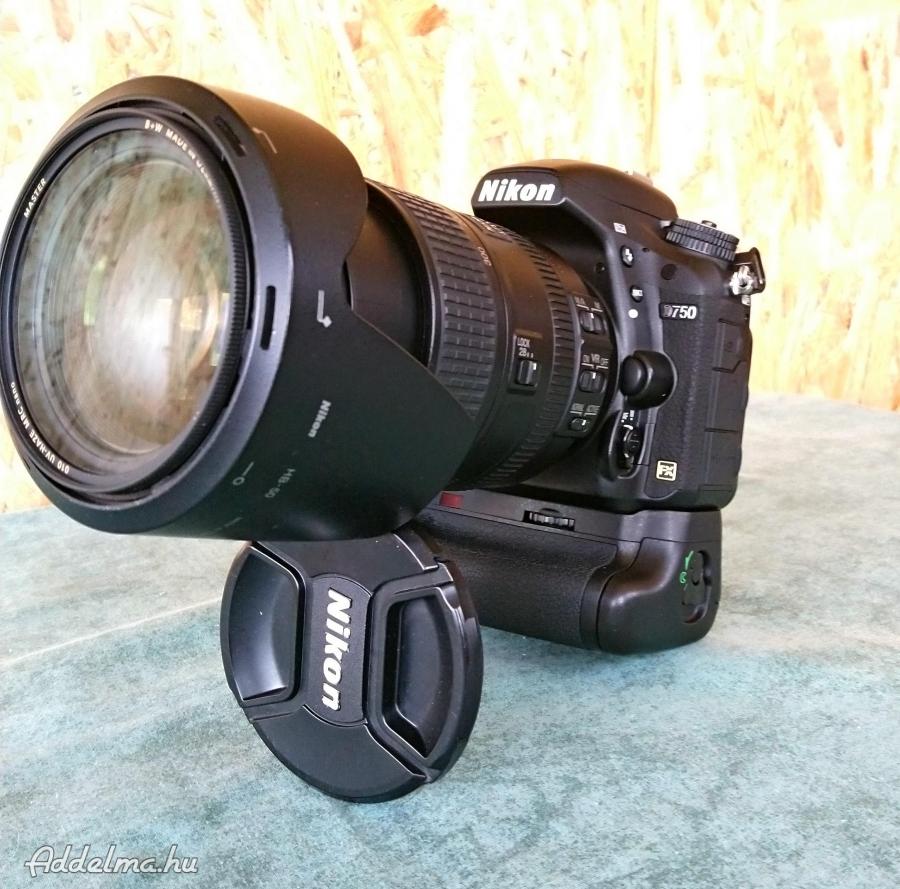 Nikon D750FX fényképezőgép, +portré markolat, +28-300mm objektív