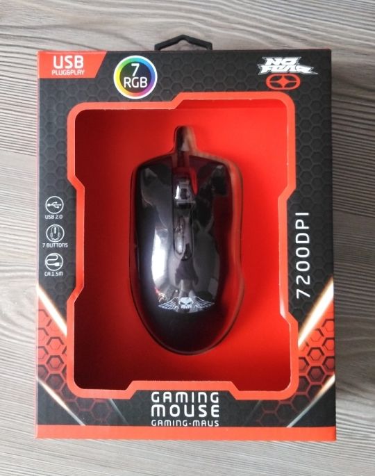 No Fear Gamer egér LED világítással eladó