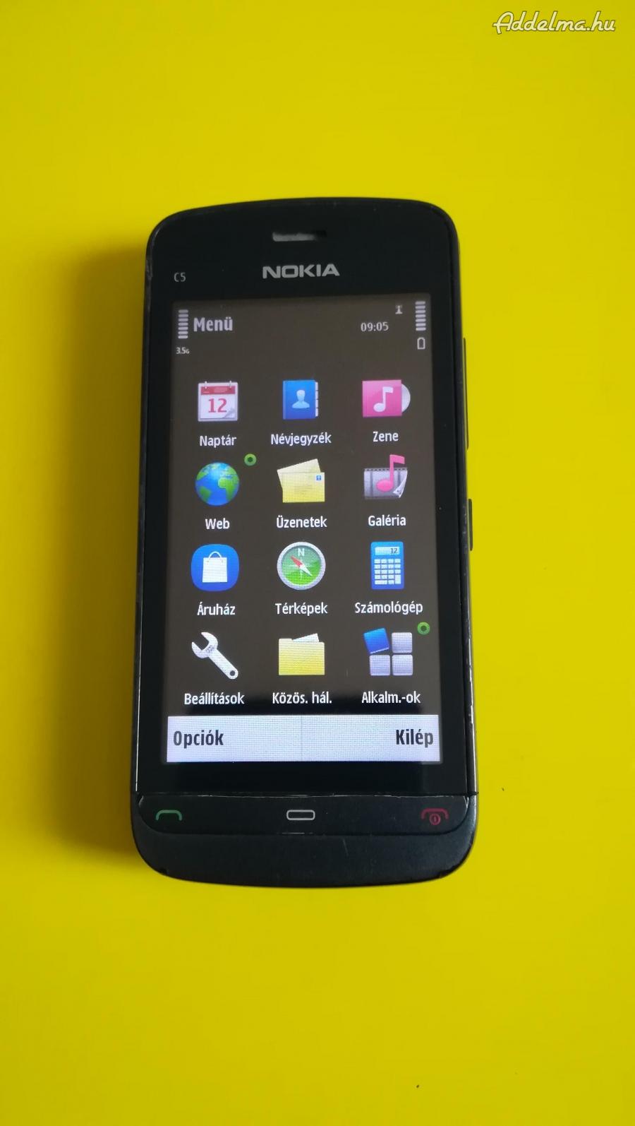 Nokia   c5 mobil működőképes és vodafonos.