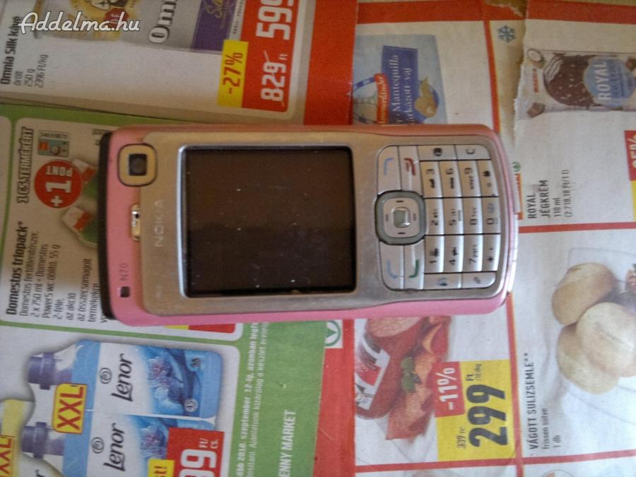 Nokia n70 telefon eladó,csak villog, 
