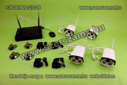 NVR IP 4 Kamerás Éjjellátó online térfigyelő