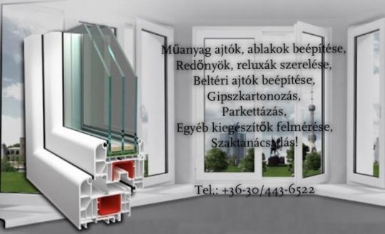 Nyílászáró, és árnyékolástechnika