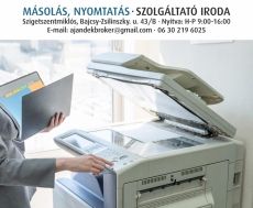 Nyomtatás, másolás Szigetszentmiklós