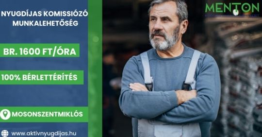 Nyugdíjas Komissiózó Munkalehetőség