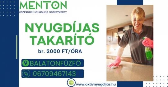 Nyugdíjas takarító