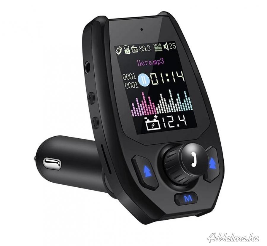 Onever Dual USB 5V3.1A Bluetooth 5.0 FM Transzmitter autós töltő