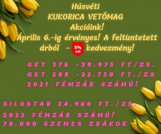 Óriási vetőmag AKCIÓ