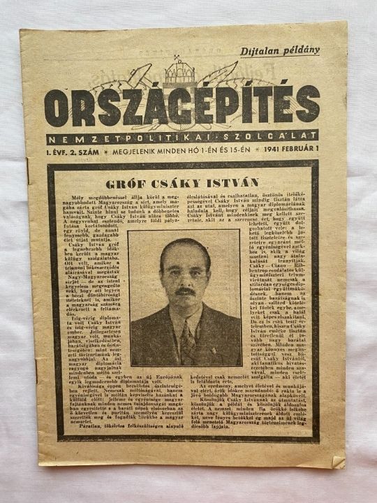Országépítés 1941 újság