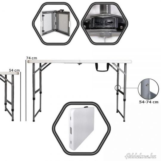 Összecsukható asztal 122cm * 60cm