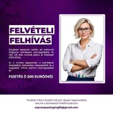 Otthoni állásajánlat/szórólap csomagolás