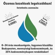 Ózonos lakás és gépjármű fertőtlenítés, a legjobb áron!
