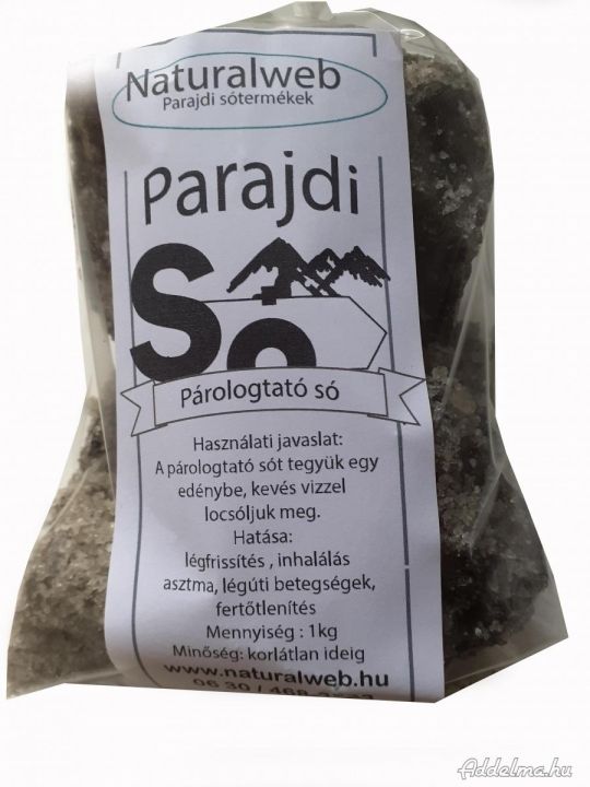 Parajdi párologtató só  1kg 1300.- ( asztma, légúti betegségek )