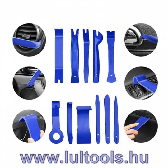 Patent kiszedő, Kárpit eltávolító készlet 11+1db LULTOOLS